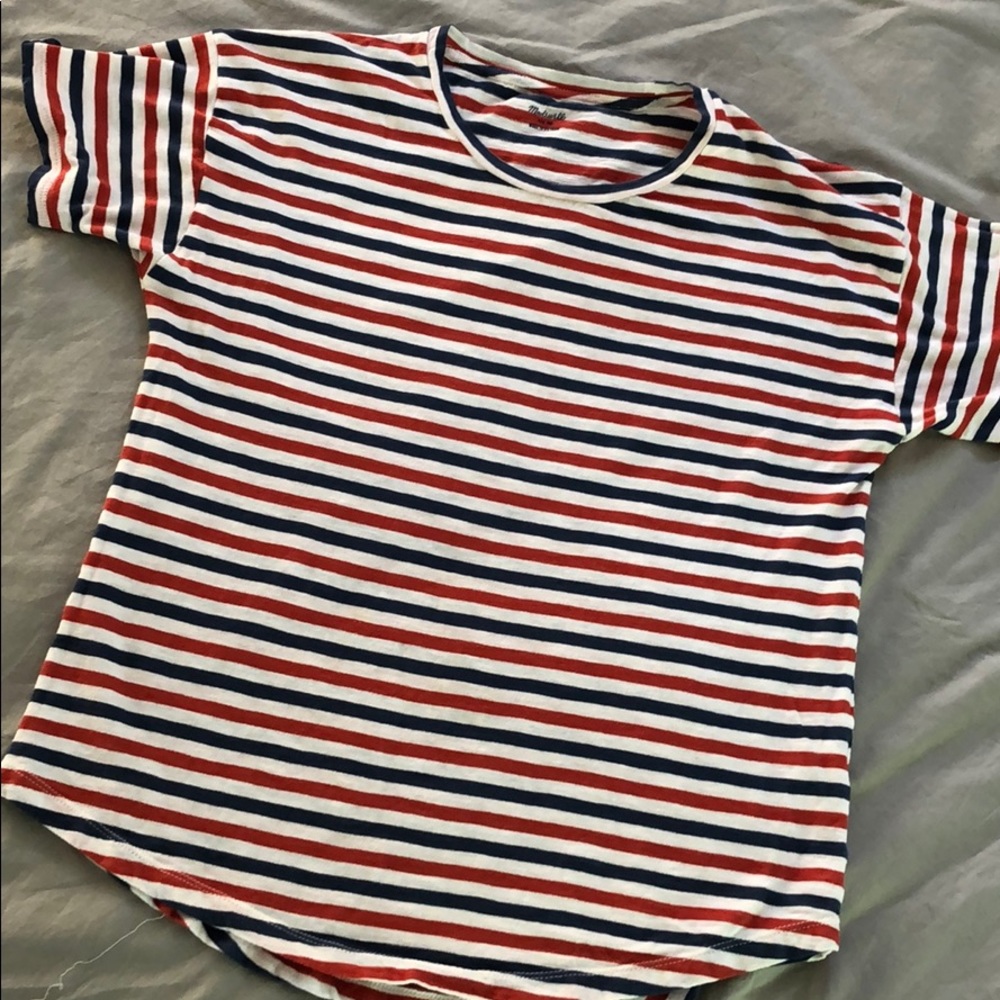 Madewell whisper cotton striped tee